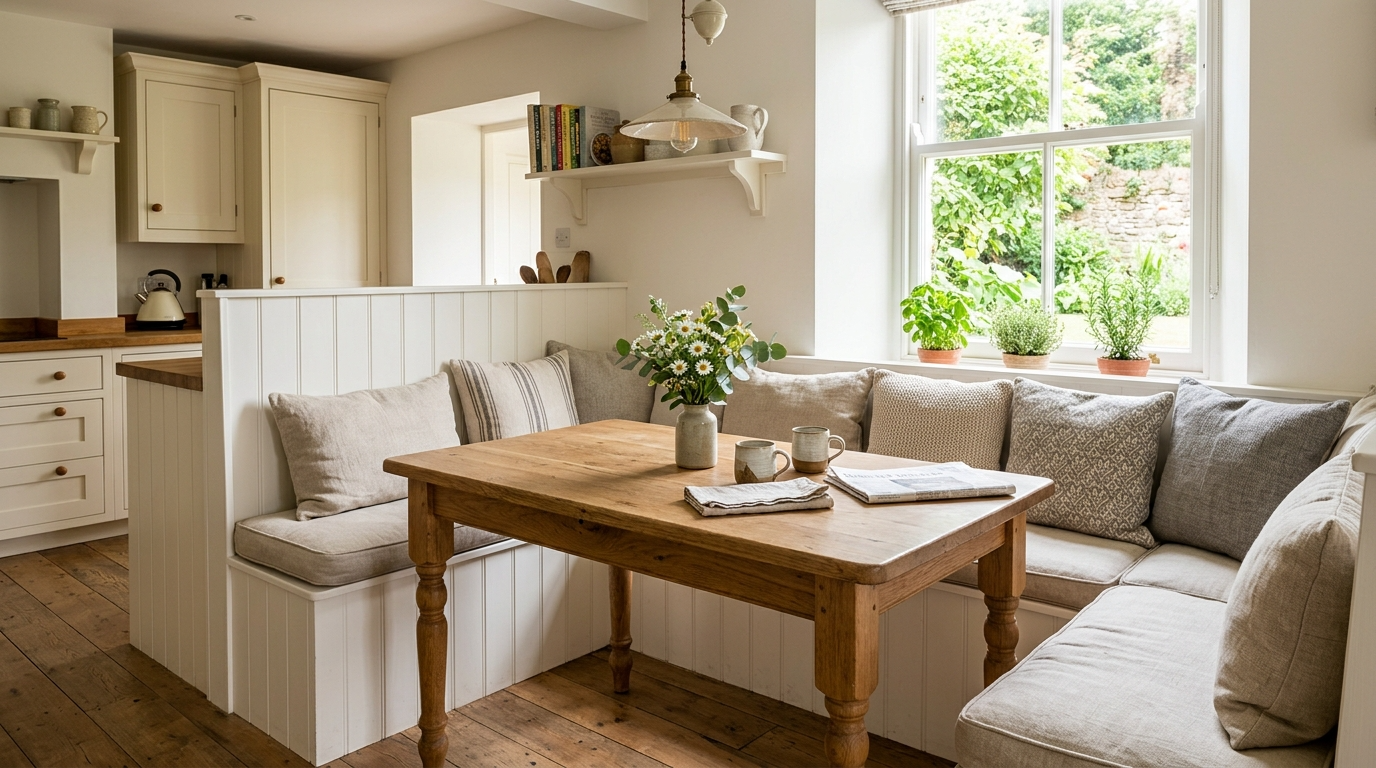 14 Cozy Kitchen Banquette Seating Ideas for a Breakfast Nook